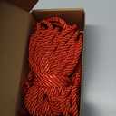 16 Yards Twisted Rope Trim, 5mm/0.2 in Red Soft Polyester Twisted Silk Rope Cord 3-Ply Decorative Cord for Gift Bag/DIY Crafts/Home Decor/Curtain Tieback