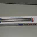 Adjustable Rolling Pin with Thickness Rings for Baking, Stainless Steel Designs Dough Roller Pins for Cookie Decorating Baking Supplies Fondant Cake Baker (Silver)