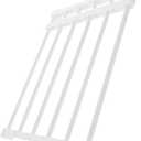 Mikikit Freestanding Indoor Pet Gate Retractable Dog Barrier for Doorways Stairs and Rooms Lightweight and Easy to Install Fits Wide High