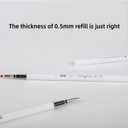 6pcs 0.5mm Gel Pens, Quick Dry Black Ink Fine Point Pens, High-End Series Smooth Writing Pens for School, Office & Home Supplies, Ideal Gifts for Women and Men