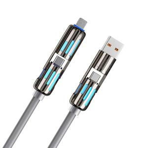 4-in-1 Fast Charging Cable, 240W USB-A/C to Type-C,4-in-1 Universal Multi USB Charging Cable,240W Max Fast Charger Cord