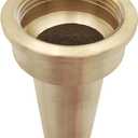 SAFBY Brass Fire Equipment, Plain Hose Nozzle, 2" NPSH (NPT), 12" Length, 9/16" Orifice (2" NPSH/NPT)