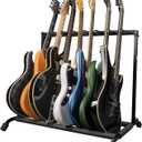 Gator Frameworks Rok-It Series Multi Guitar Stand Rack with Folding Design, Holds up to 7 Electric or Acoustic Guitars (RI-GTR-RACK7)