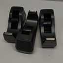 Amazon Basics Weighted Office Desk Tape Dispenser - 3-Pack