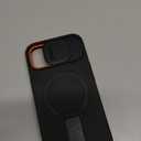 SURITCH for iPhone 13/14 Case with Magnetic Camera Slide Cover and Adjustable Kickstand, Compatible with MagSafe, Shockproof Bumper Case Slim Protective Cover for iPhone 13/14 6.1 Inch, Black