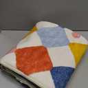 jinchan Macy 3x5 Area Rug for Kids Room Modern Colorful Checkered Diamond Nursery Rug Indoor Washable Soft Non Slip Carpet for Playroom Classroom Bedroom Dorm Daycare Living Room Circus on Cream