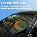 Horror Car Windshield Sunshades Giant Spider Breaking Through Windshield Front Window Sun Shade Blocks UV Rays Sun Visor Protector for Car Sedan Truck SUV Accessories 59" L x 31.5" W