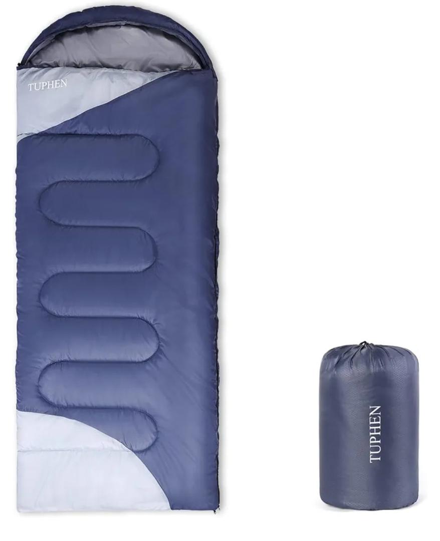 tuphen- Sleeping Bags for Adults Kids Boys Girls Backpacking Hiking Camping Microfiber Liner, Cold Warm Weather 4 Seasons Indoor Outdoor Use, Lightweight & Waterproof