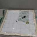 U Brands Rustic Monthly Dry Erase Board with White Wooden Frame, Office Supplies, 14 x 14