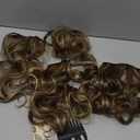 BARSDAR Highlight Clip in Hair Extensions - 20 Inch Wavy Clip in Hair Extensions for Women - 6PCs Soft Thick Synthetic Hair Extensions Clip ins Hairpieces Daily - Medium Brown & Blonde
