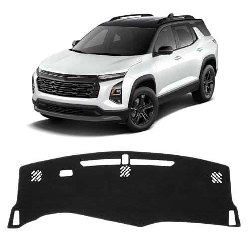 KUST Black Dash Cover for Chevrolet/Chevy Equinox 2025 2026 (Not fits for Equinox EV) Polyester Dashboard Cover Non-Slip Interior Accessories for Equinox Custom Fit Dash Mat No Glare