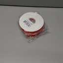 2 x Solid Color Hot Red Double Faced Satin Ribbon 1" X 50 Yards, Fabric Ribbons Perfect for Wedding and Party Decoration,Gift Wrapping, Sewing, Crafts