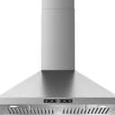 Wall Mount Range Hood 30 inch, 580 CFM, Ducted/Ductless Convertible, Stainless Steel Kitchen Vent Hood with 3-Speed Fan and LED Lights