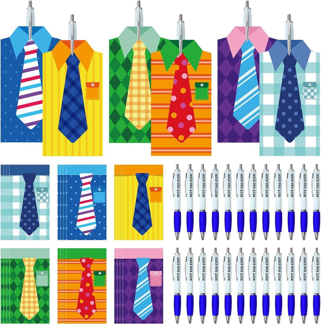 Cinrobiye 24 Set Fathers Day Craft Kits,DIY Best Dad Ever Shirt Craft Kit with Pens,Bulk Kids Art Project for Fathers Day Crafts Classroom Home Birthday & Party Activities