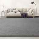 Large Area Rugs for Living Room Bedroom, 6x9 Feet Grey Rug, Minimalist Modern Shag Rug, Soft Thick Comfy Memory Foam Indoor Carpet, Non-Slip Washable Rug for Boys Girls Dorm Nursery Room Home Decor