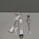 Handheld Electric Milk Frother with 2 Heads, Coffee Whisk Foam Mixer with USB Rechargeable 3 Speeds, Foam Maker Blender for Latte, Cappuccino, Hot Chocolate, Egg (White With StandW)