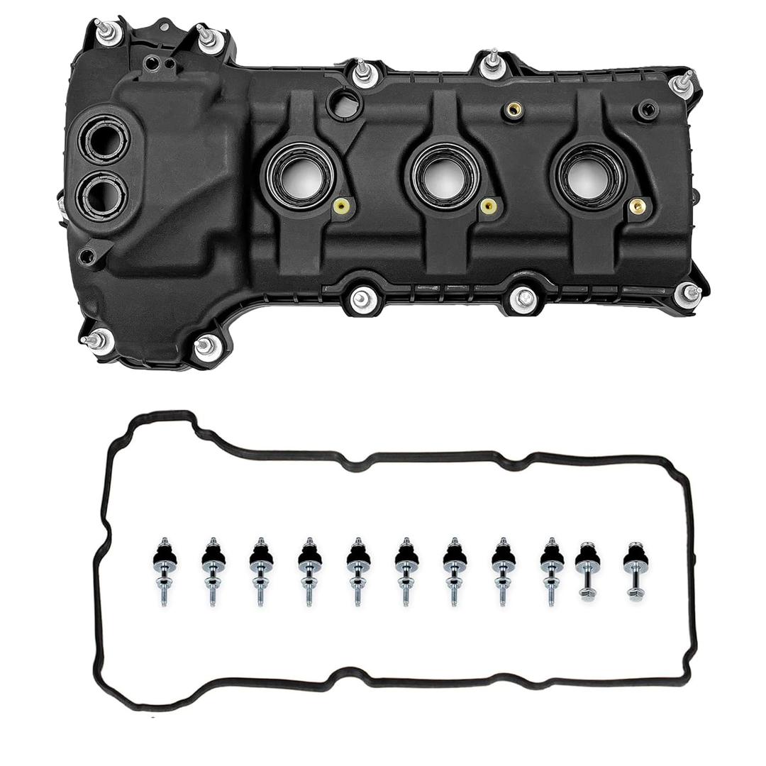 Right Engine Valve Cover for Ford Explorer 2011-2019, F-150 2011-2017, Edge 2011-2018 3.5L with Gasket Set Replace# BR3Z6582G, BR3Z6582U, BR3Z-6582-G, BR3Z6582V