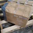 DUMOS Bar Stools Set of 2, 24 inch Counter Height Bar Stools, Upholstered Modern Kitchen Barstools with Metal Base, PU Leather Saddle Stools for Kitchen Island, Inky Black