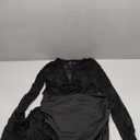 CSDAJIO 2 Piece Outfits for Women Floral Lace Open Front Tie Up Long Sleeve Crop Top Blouse Shirt and Mini Skirt Set, XS