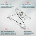 FINDAUTO Power Window Regulator Rear Left Driver Side fit for 2004-2008 for Ford for F-150,2006-2008 for Lincoln Mark LT 741-968 Window Regulator and Motor Assembly with Motor