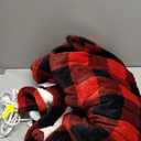 Homemate Electric Blanket Heated Throw - 50x60 Ultra Soft Cozy Flannel Heating Blanket with 10 Fast Heat Levels 8 Hours Auto Off Over-Heated Protection ETL Certification Keep Warm in Home Office (Red-black)