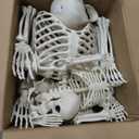 UMEELR Halloween Life Size Skeleton, 5.4ft & 3ft Full Body Poseable Skeleton with Movable Joints for Halloween Outdoor Graveyard Haunted House Party Prop Decoration, Pack of 2