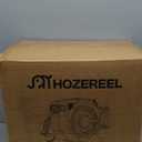 66 FT x 1/2" Retractable Garden Hose Reel by HOZEREEL, Outdoor Garden Hose Reels - Automatic Self Retract Wall Mount Hose Reel Enclosed Storage, Any Length Lock, 10 Pattern Nozzle-Grey