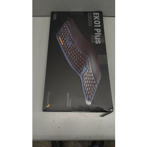 ProtoArc Backlit Bluetooth Ergonomic Keyboard, EK01 Plus Full Size Wireless Split Keyboard with Dual Bluetooth and USB, Cushioned Wrist Rest, Rechargeable, Compatible with Windows/Mac/Android, Blue