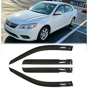 Puermto Rainproof Side Window Wind Deflectors for 2013-2018 Toyota Avalon, Tape-on Sun Rain Guard Sets,Nice Looking Window Visors for Cars,Vent Deflector for 13-18 Toyota Avalon TXX40