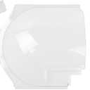 Clear Plexiglass 4812-01 RV Screen Door Bubble Style Slider & 4810-00 Stopper & 4814-00 Holder Complete Replacement Kit, Compatible with Dexter Right Hand Screen Door Bubble Style, Clear