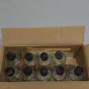 10 Pack, 4 oz Small Clear Glass Bottles w/Lids & 3 Stainless Steel Funnel - 120ml Boston Round Sample Bottle for Potion, Juice, Ginger Shot, Wellness, Oils, Whiskey, Liquids - Leakproof Travel Bottle