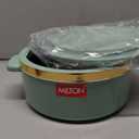 Casserole Set Kitchen Item Inner Stainless Steel Casserole Set of 1 Easy to Carry Easy to Store Chapati Roti Curd Maker 1500 ml Emerald Green