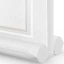 Comfyanno Under Door Draft Stopper - Bottom Door Gap Filler & Seal - Fits 30” to 36” Door, Block Cold Air, Noise, Sound, Wind, Bugs, Easy to Install, Double Side Block, No Adhesive, White
