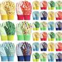 Huukeay 24 Pairs Kids Garden Gloves Bulk Children Gardening Cotton Yard Work Gloves for Children Girls Boys Outdoor