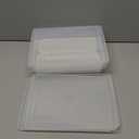 Food Storage Container, Plastic Food Containers with Removable Drain Plate and Lid, Stackable Portable Freezer Storage Containers - Tray to Keep Fruits, Vegetables, Meat and More (4,Large)