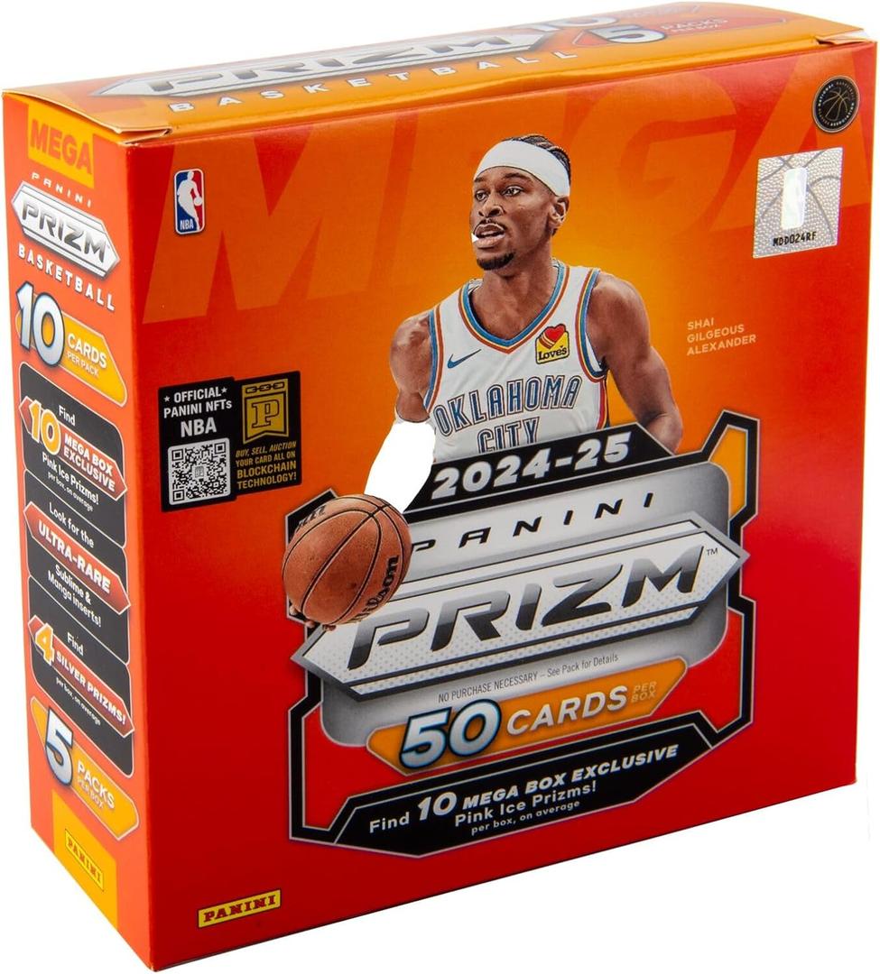 2024-25 Panini NBA Prizm Basketball Trading Cards Mega Box