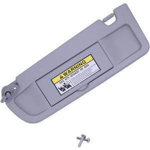 NHILES Clear Gray Left Side Sun Visor Compatible with Honda Civic 2006 2007 2008 2009 2010 2011 Replaces# 83280-SNA-A01ZC 83230-SNA-A01ZC