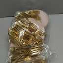 Festiva 200Pcs Pink Gold Cake Plates 6.3" with Forks 5"- Disposable Salad Plates-Pink Dessert Plates-Appetizer Plastic Plates - include 100Plates 100Forks for Party&Wedding&Easter&Mother's Day