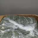 MAXYOYO Giant Bean Bag Chair, Oversized Bean Bag Couch for Adults and Kids, Faux Fur Shell-Shaped Large Chair with Filler, Stuffed Big Accent Sofa Floor Sofa for Gaming, Reading, Green