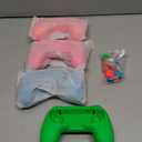 FASTSNAIL 4 Pack Grips Kit Compatible with Nintendo Switch for Joy Con, Wear-Resistant Grip Controller for Joy con & OLED Model with 12 Thumb Grip (Green, Pink, Blue, Red)