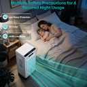 Portable Air Conditioners, Windowless Portable AC with 3 Speeds, 3 Modes, 8L Evaporative Air Cooler w/7H Timer, 90°Oscillation, Remote Control Air Conditioners for Bedroom, Small Room, Home (White)