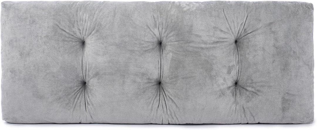 Bench Cushion, Non-Slip Tufted Bench Cushions for Swing, Shoe Storage, Window Seat (36"x14", Grey)