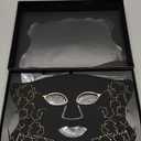 LED Light Therapy mask (E106A) for Face, LED Light Therapy Mask with Adjustable Brightness and Timer, Soft Silicone Red Light Therapy Mask for Home & Travel, Black