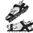 Spike Shoes for Epoxy Flooring Epoxy Shoes with 3/4" Short Spikes for Garage Floor Epoxy, Epoxy Floor kit Tool, 1 Pair (Black)