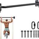 SELEWARE Heavy Duty Welded Pull Up Bar, Versatile Doorway Wall Mount, Joist Mounted, and Ceiling Mounted Chin Up Bars, Thick Metal Sturdy Construction for Full Body Workouts Support 500 lbs