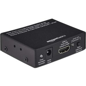 Amazon Basics 4K HDMI to HDMI and Audio Extractor Converter with SPDIF, Stereo Audio Output, Toslink Optical Audio for Apple TV, Fire TV, Fire Stick, Blu-Ray Players, Black