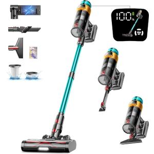 dsorupa Cordless Vacuum Cleaner, 580W 48KPA 70Mins Vacuum Cleaners for Home, Stick Vacuum with Charging Dock Station, Anti-Tangle Wireless Vacuum, Rechargeable Cordless Vacuum for Pet Hair/Carpet/Hard Floor