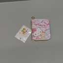 Small Wallet for Women and Girl, Short PU Leather Zipper Cute Coin Purse, 2Pce