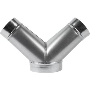 6" Inch 3 Way Metal Duct Splitter. 45 Degree 3 Way Y Shape Connector. Connect Multiple Machines - Dryer and Extractor Hood or Dryer and Dryer in one ducting.