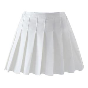 Nileafes Little Kid Pleated Tennis Skirt with Short Girl Athletic Uniform Skorts Sport Golf Cheer Skirts White Size 2 XL